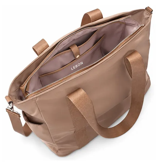 Custom Nylon Multi Pocket Women Travel Shoulder Tote Bag
