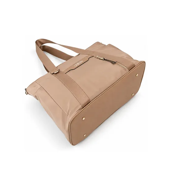 Custom Nylon Multi Pocket Women Travel Shoulder Tote Bag