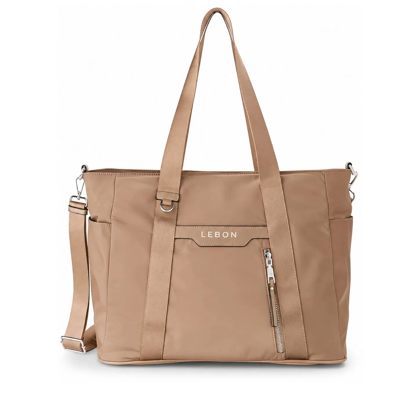 Custom Nylon Multi Pocket Women Travel Shoulder Tote Bag
