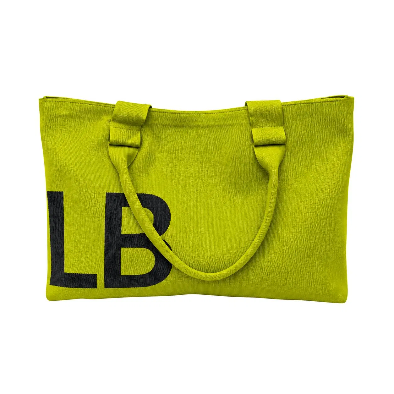 Custom Logo Knit Zipper Shoulder Shopping Tote Bag