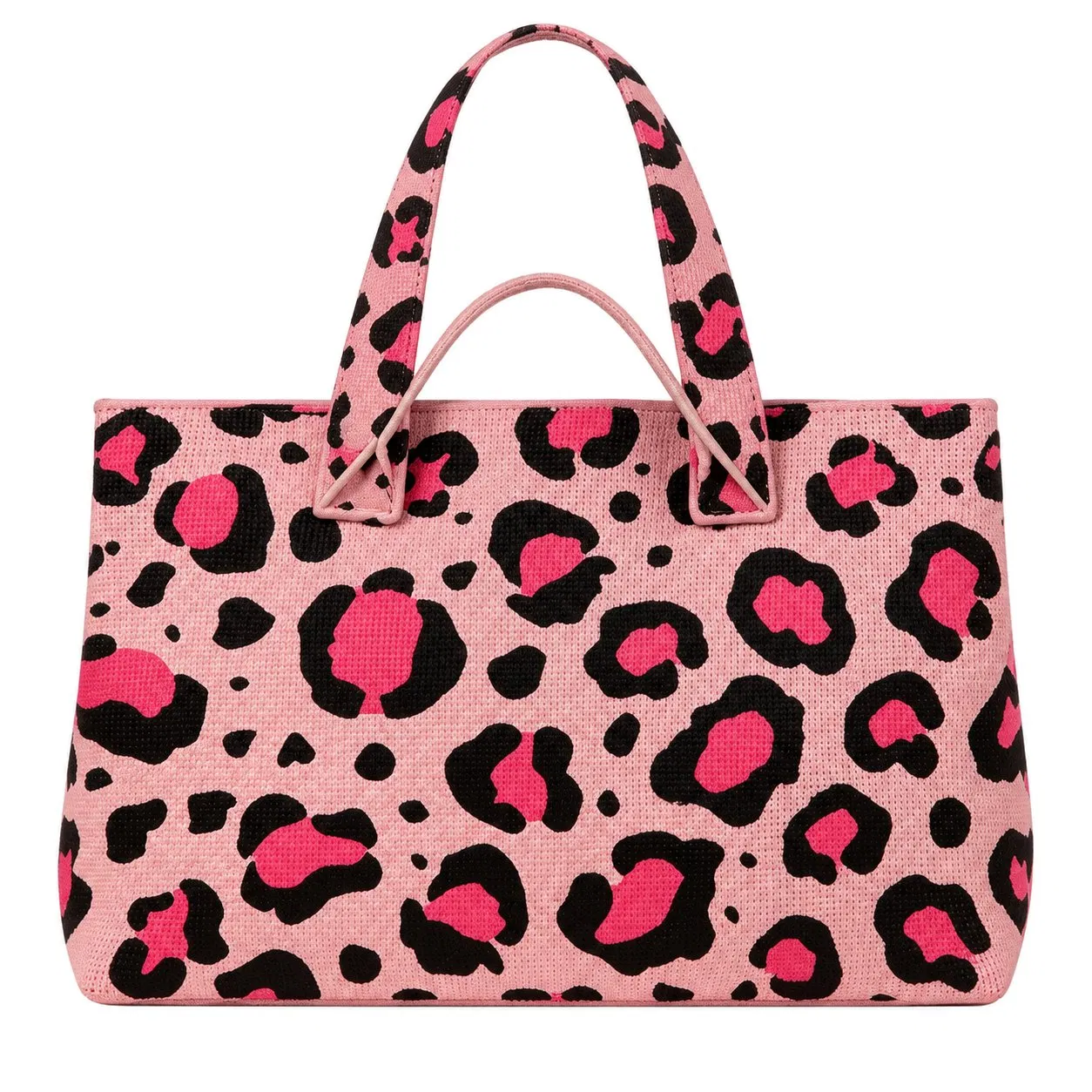 Custom Letter Knit Zipper Beach Shoulder Tote Bag