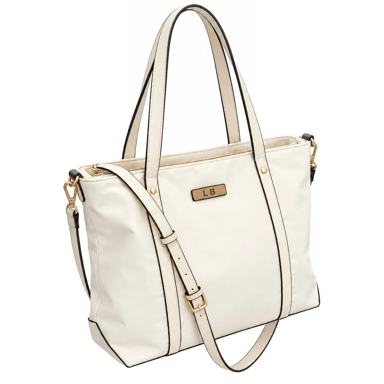 Custom Embroidery Canvas Open Top Women Shopping Tote Bag