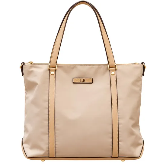 Custom Embroidery Canvas Open Top Women Shopping Tote Bag