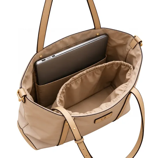 Custom Embroidery Canvas Open Top Women Shopping Tote Bag