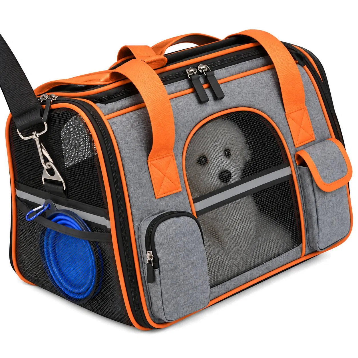 Custom Foldable Oxford Mesh Dog Cat Pet Carrier Backpack