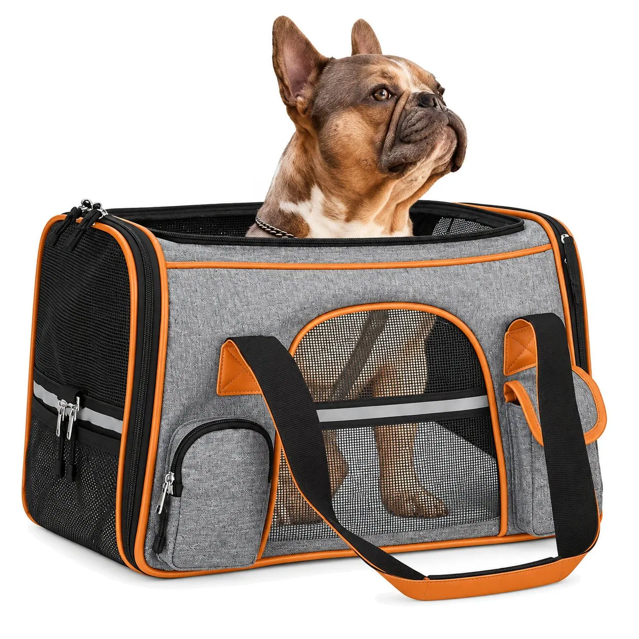 Custom Foldable Oxford Mesh Dog Cat Pet Carrier Backpack