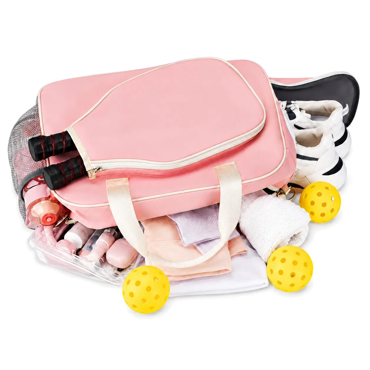 Custom Pickleball Racket Sports Tote Bag with Shoe Compartment