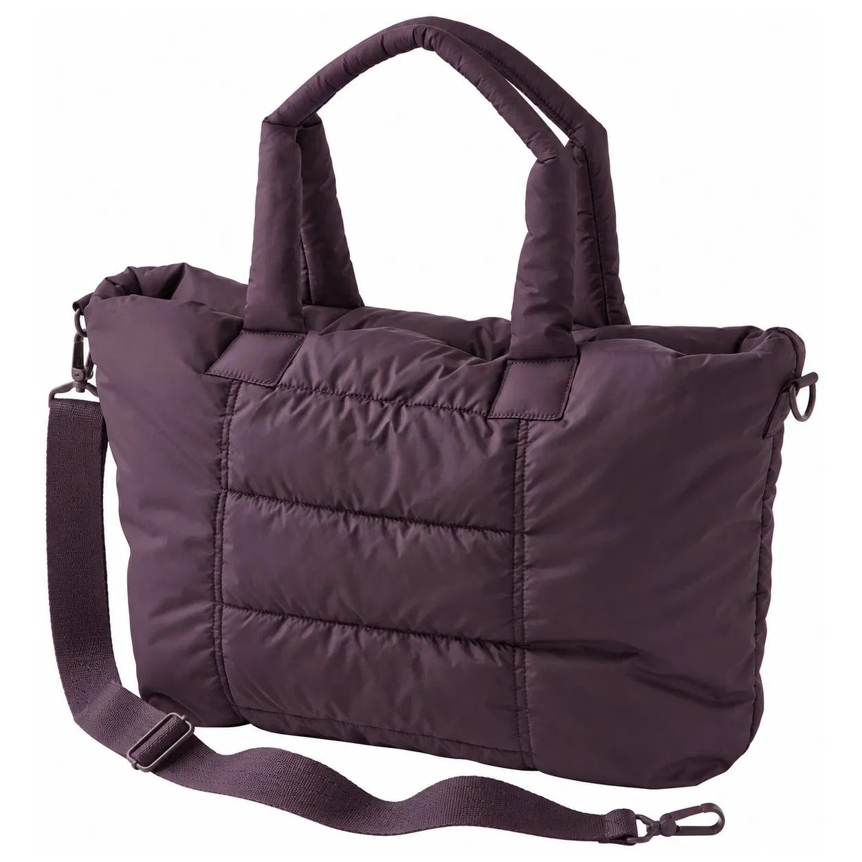 Custom Lightweight Nylon Quilted Puffer Tote Bag for Women Travel Work and Gym