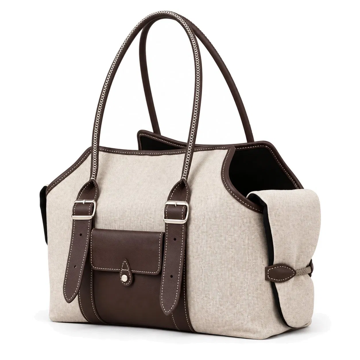 Custom Plush Pet Carrier Tote Bag for Small Dogs and Cats