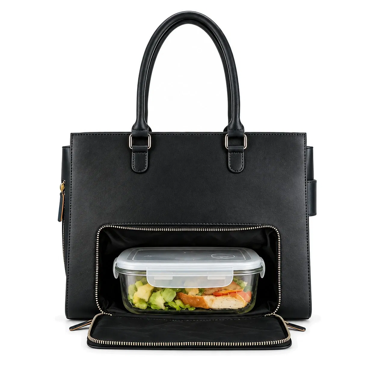 Insulated Laptop Lunch Tote Bag with Padded Computer Compartment