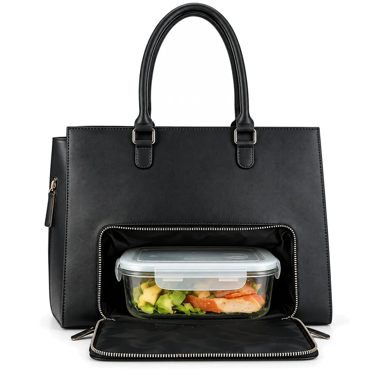 Insulated Laptop Lunch Tote Bag with Padded Computer Compartment