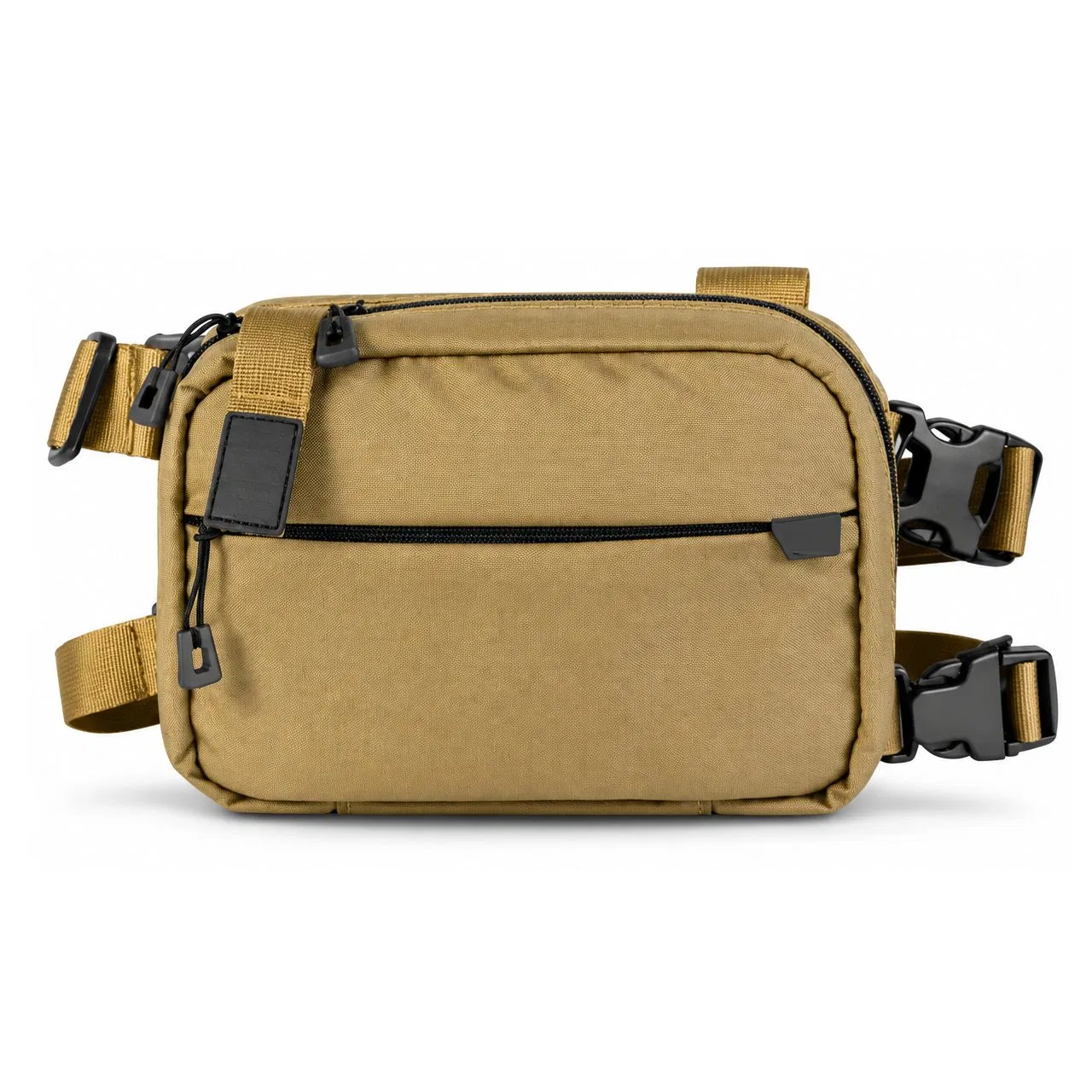 Custom Polyester Tactical Fishing Waist Bag with Zipper Closure