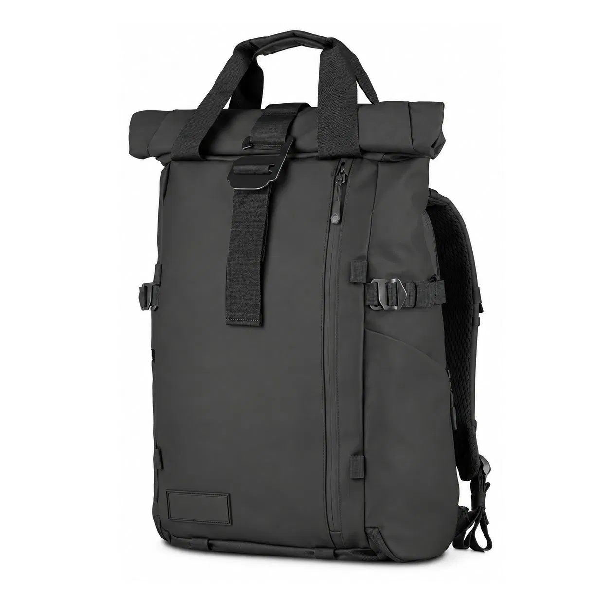 Custom 41L Rolltop Camera Backpack with Side Access and Laptop Sleeves for Travel