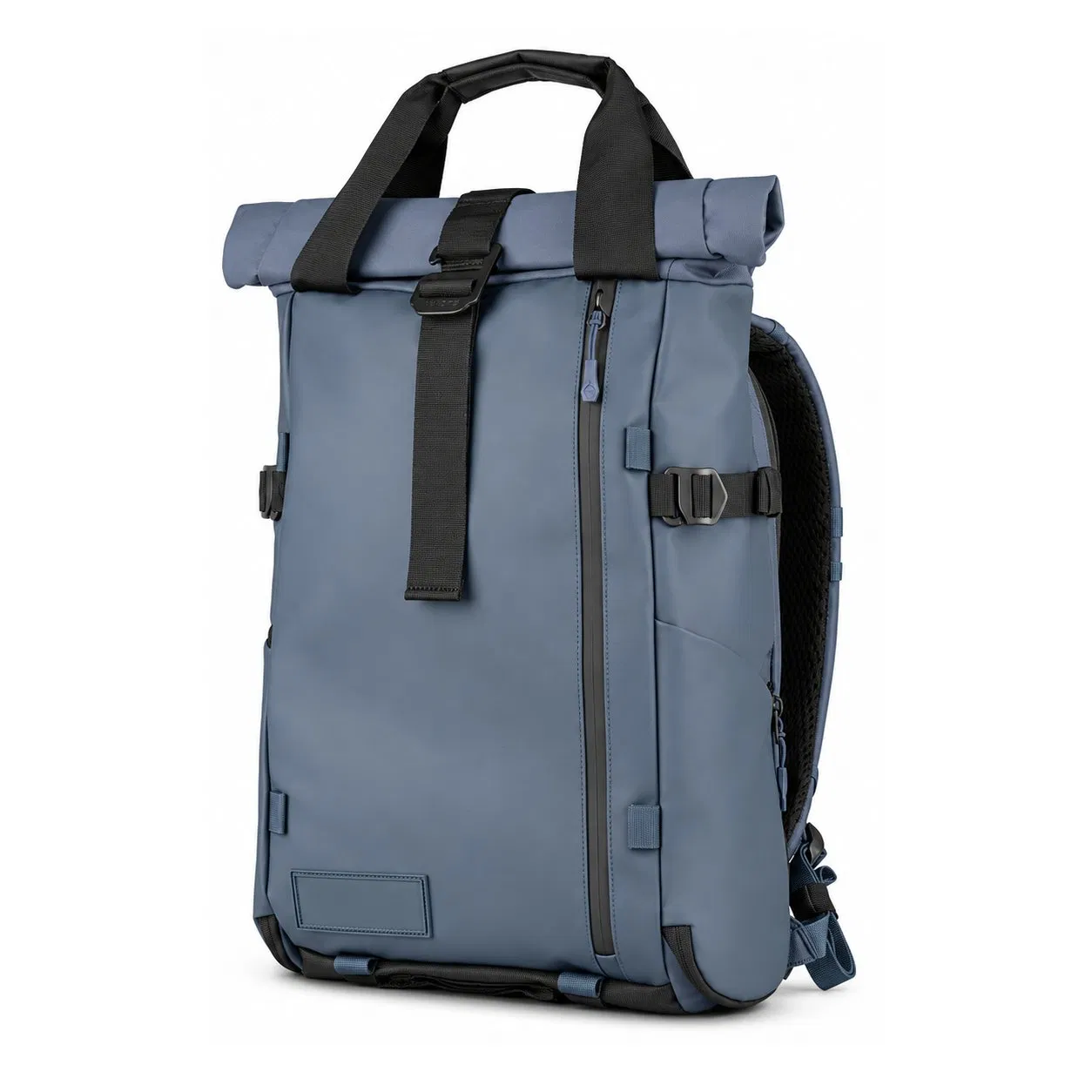 Custom 21L Rolltop Camera Backpack with Side Access and Laptop Sleeve for Travel