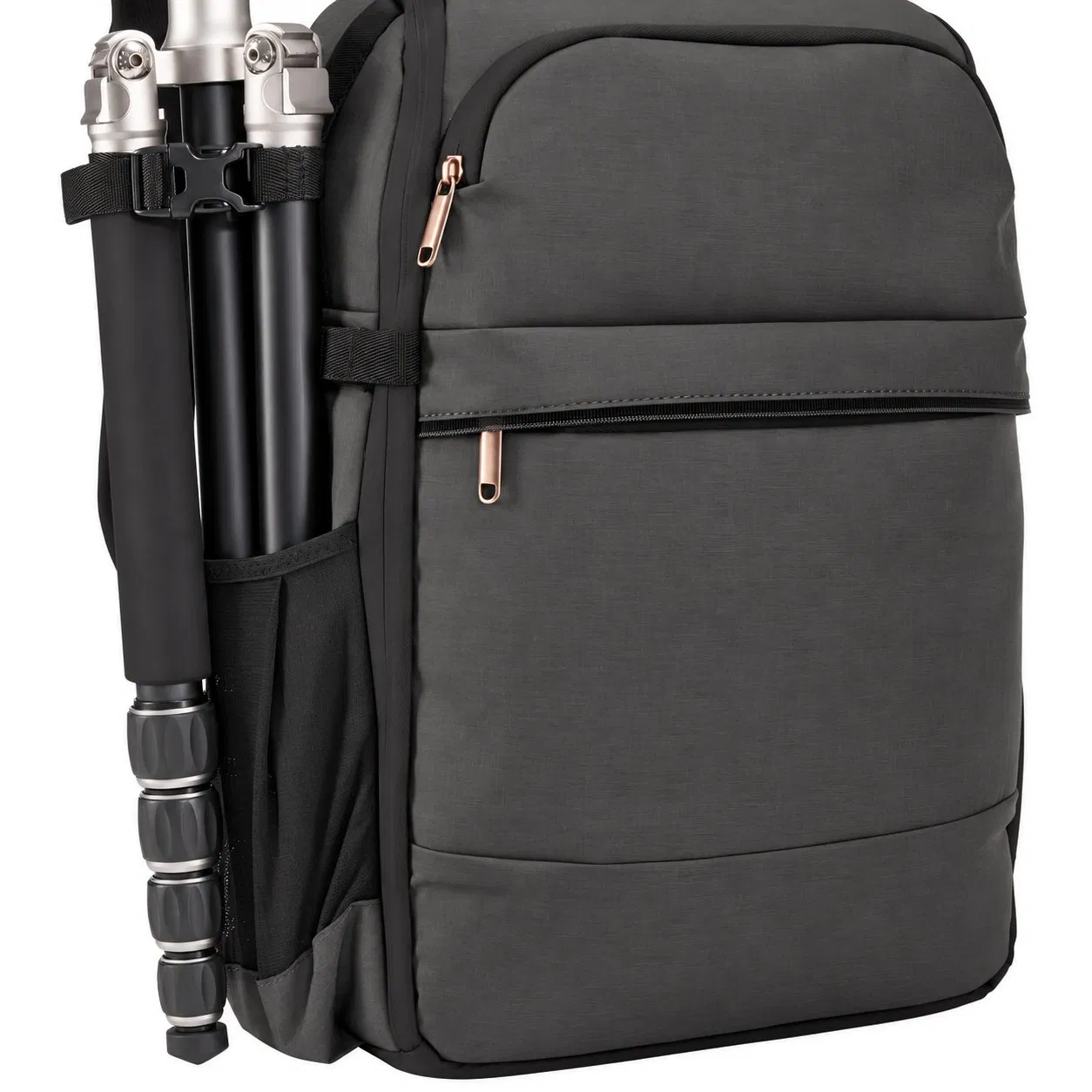 Portable 30L Camera Backpack with Adjustable Padded Storage for DSLR Cameras and Drones