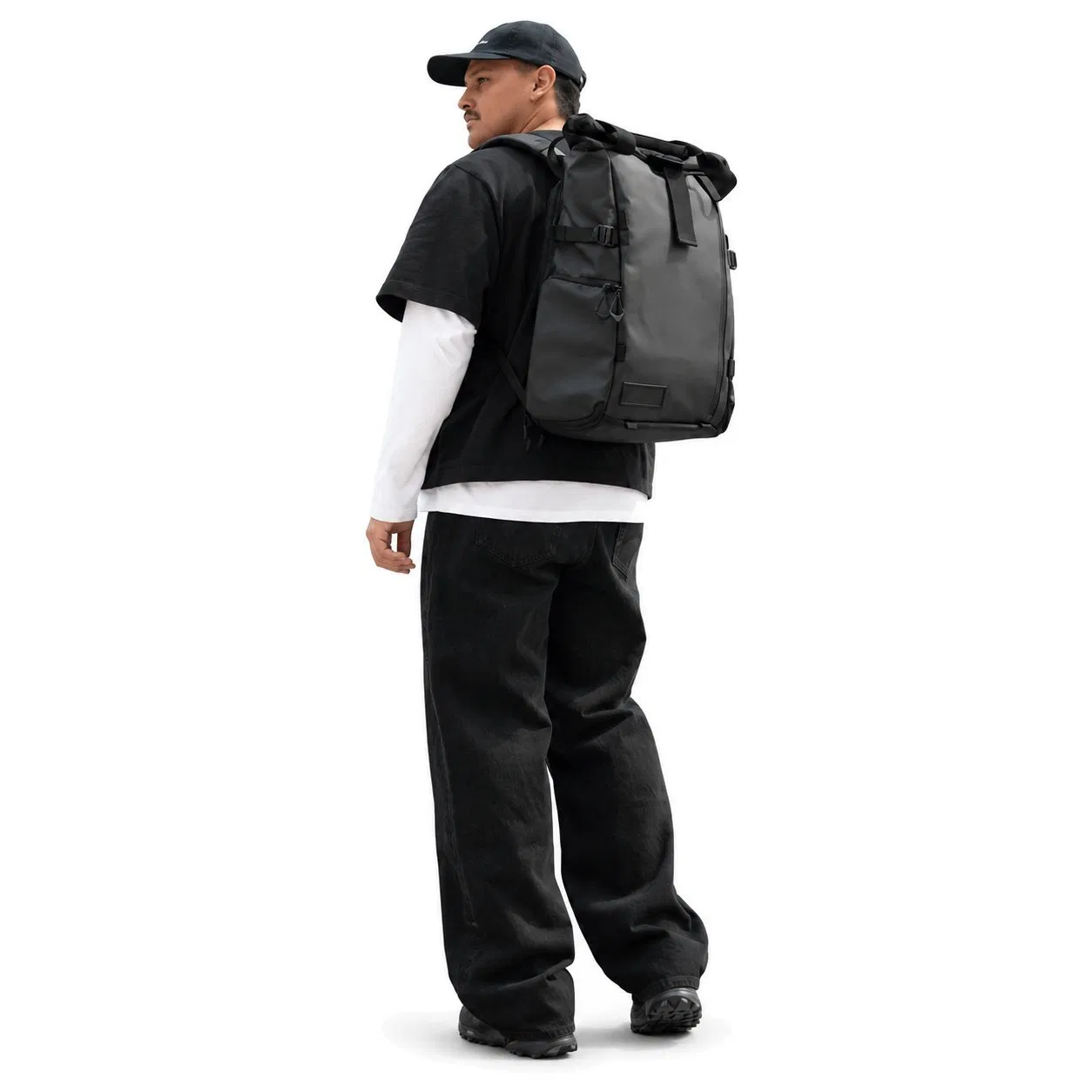 41L Expandable Rolltop Camera Backpack with Side Access and Laptop Storage