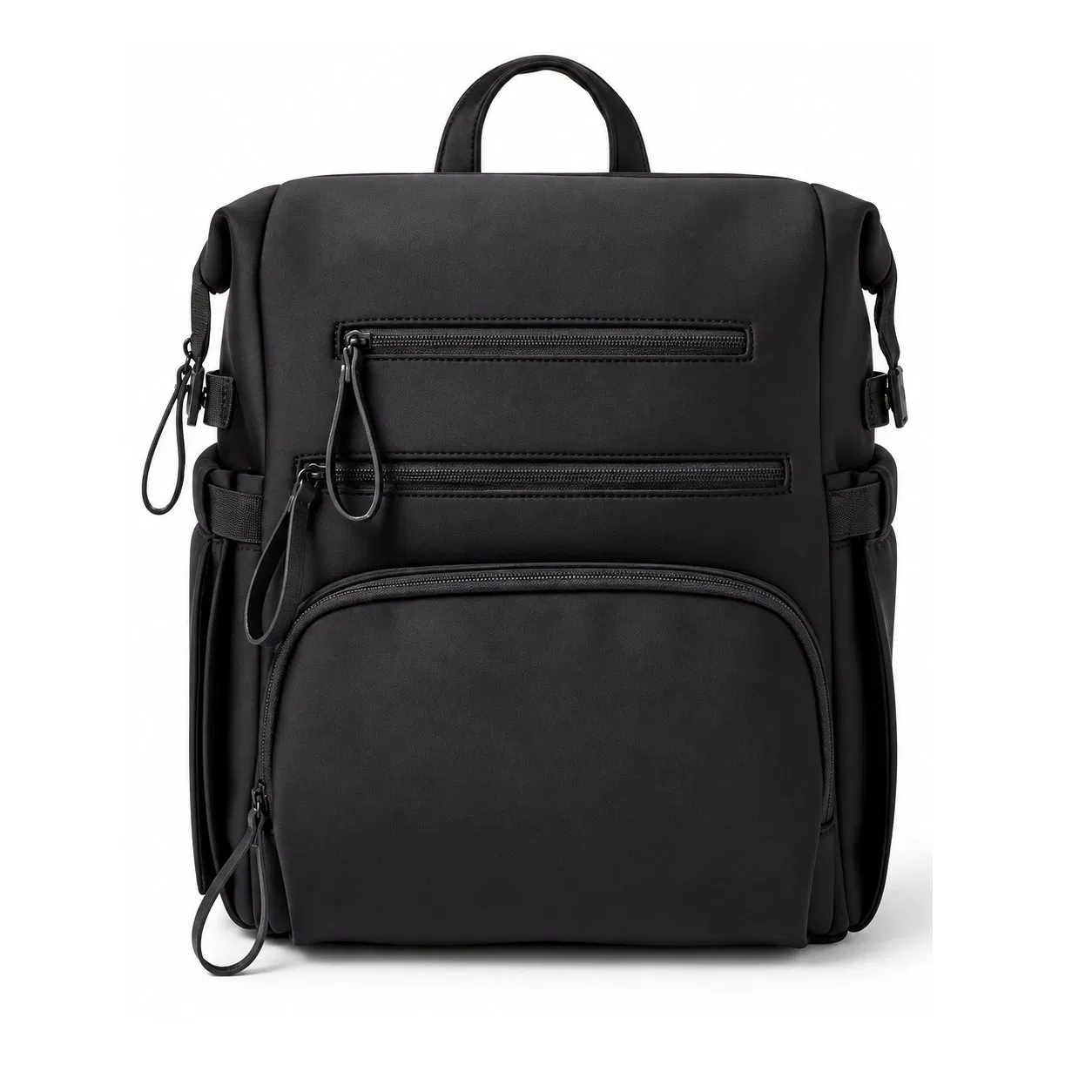Large Capacity Neoprene Diaper Backpack with Zipper Closure for Daily Travel