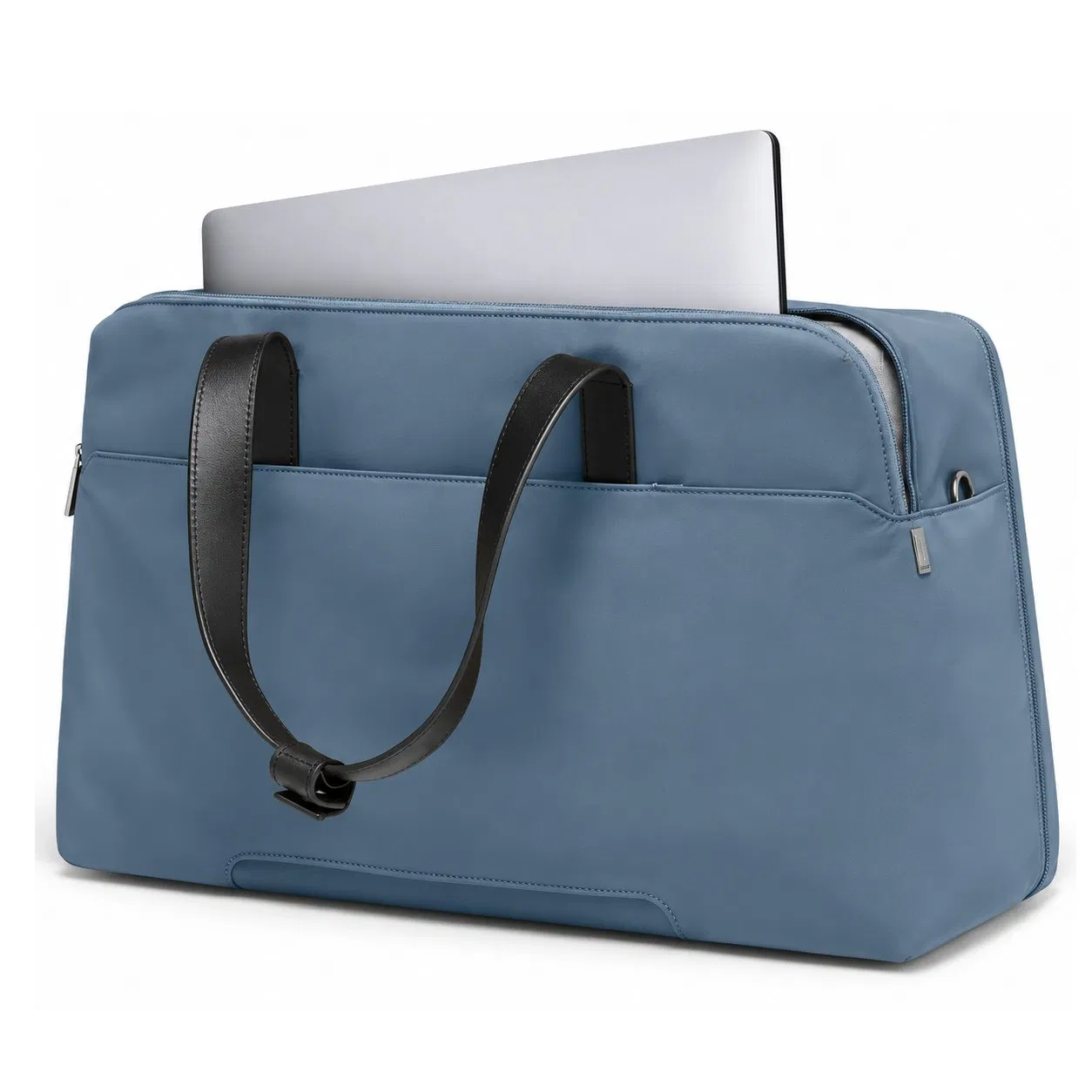 Large Capacity PU Weekender Travel Bag with Zipper Pockets and Soft Handles