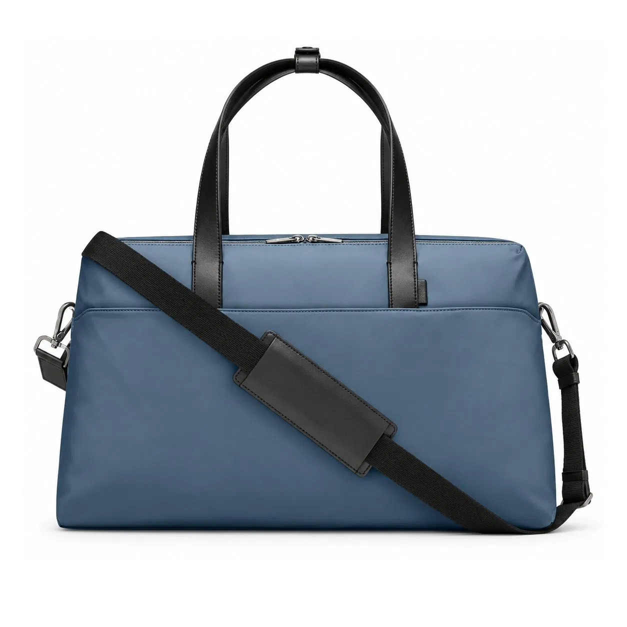 Large Capacity PU Weekender Travel Bag with Zipper Pockets and Soft Handles