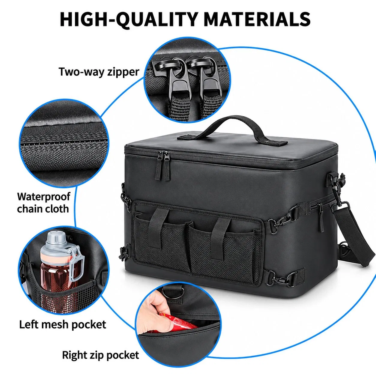 Custom 30L PVC Insulated Picnic Camping Lunch Cooler Bag