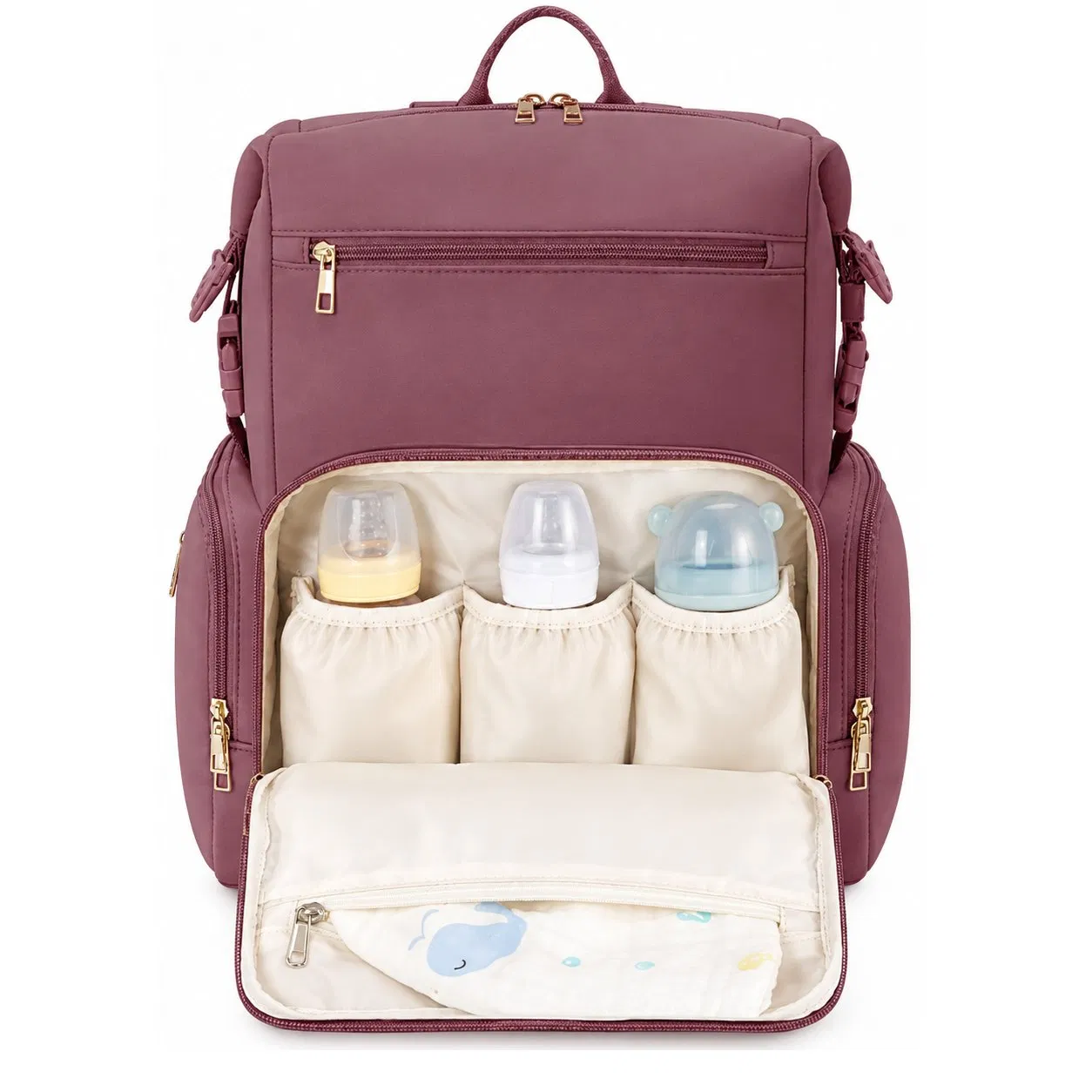 Custom Neoprene Large Capacity Travel Diaper Backpack