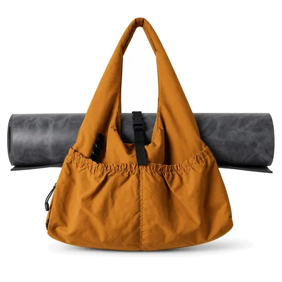 Custom Nylon Yoga Gym Travel Bag with Shoe Compartment