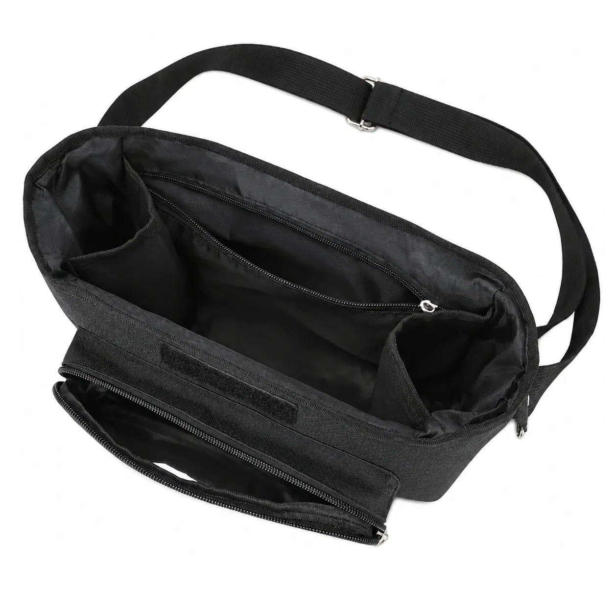 Custom Polyester Stroller Caddy Organizer Diaper Bag with Insulated Cup Holder for Travel