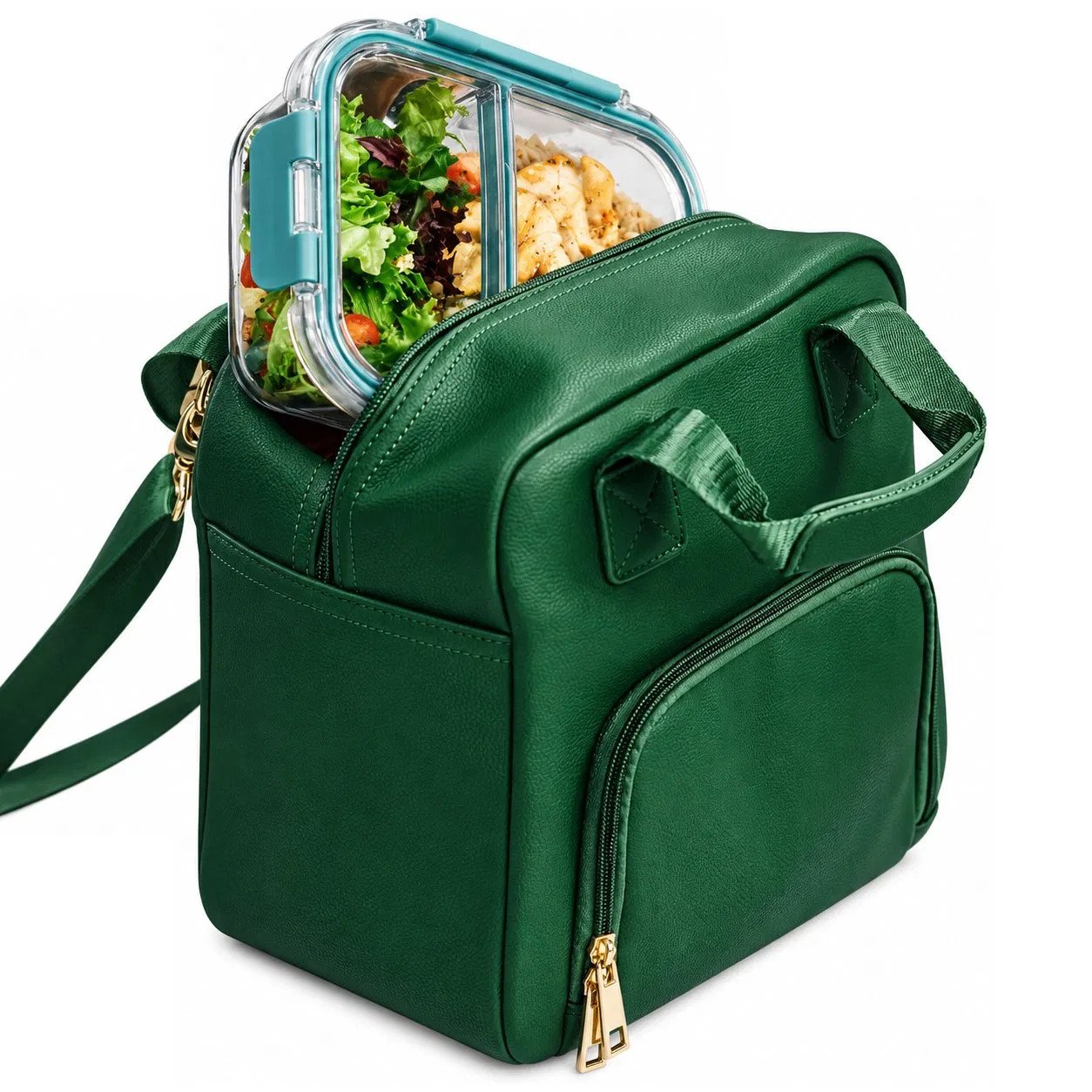 Custom Portable Insulated Lunch Cooler Tote Bag for Office Beach Travel and Two Person Picnics