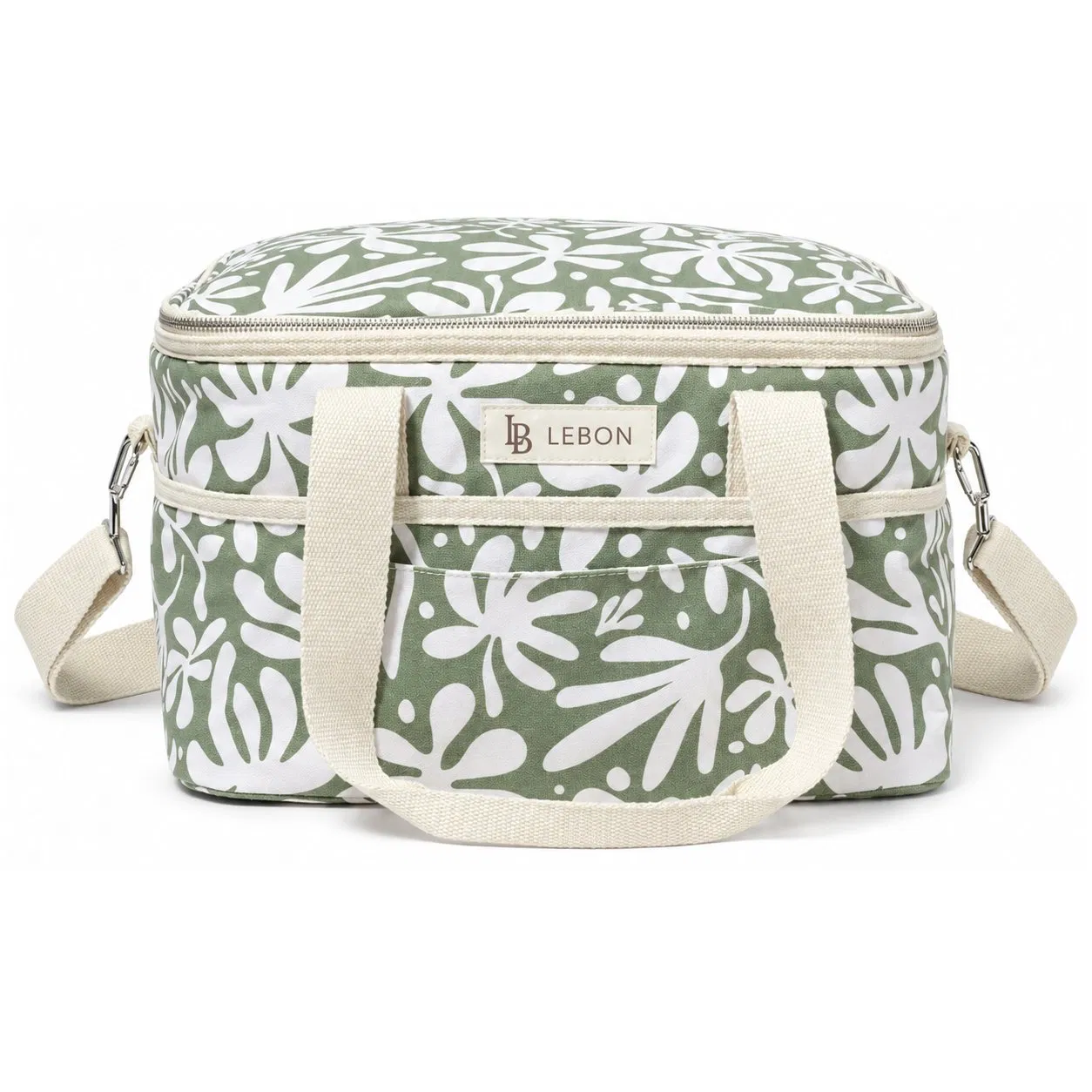 Custom Logo Polyester Insulated Lunch Cooler Tote Bag for Work Picnic Beach and Hiking