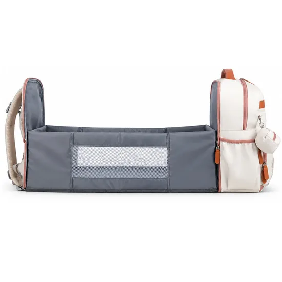 Custom Waterproof Oxford Diaper Backpack with USB Port for Mom and Dad