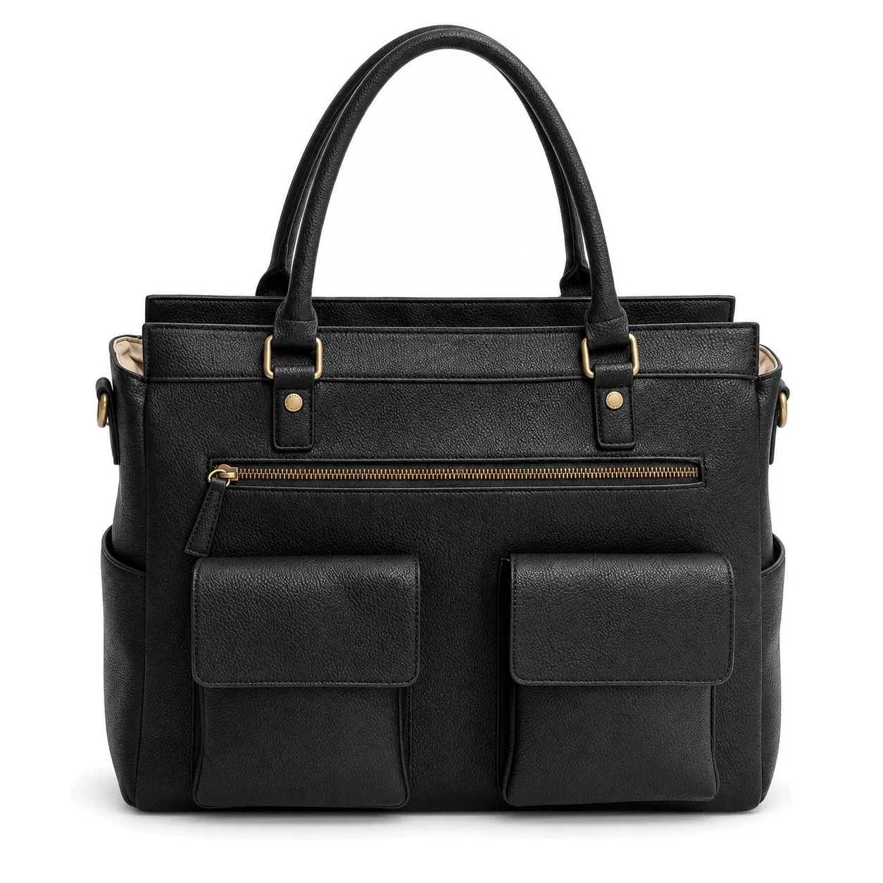 Custom Vintage PU Leather Camera Tote Bag with Removable Dividers for SLR Lens and Digital Gear