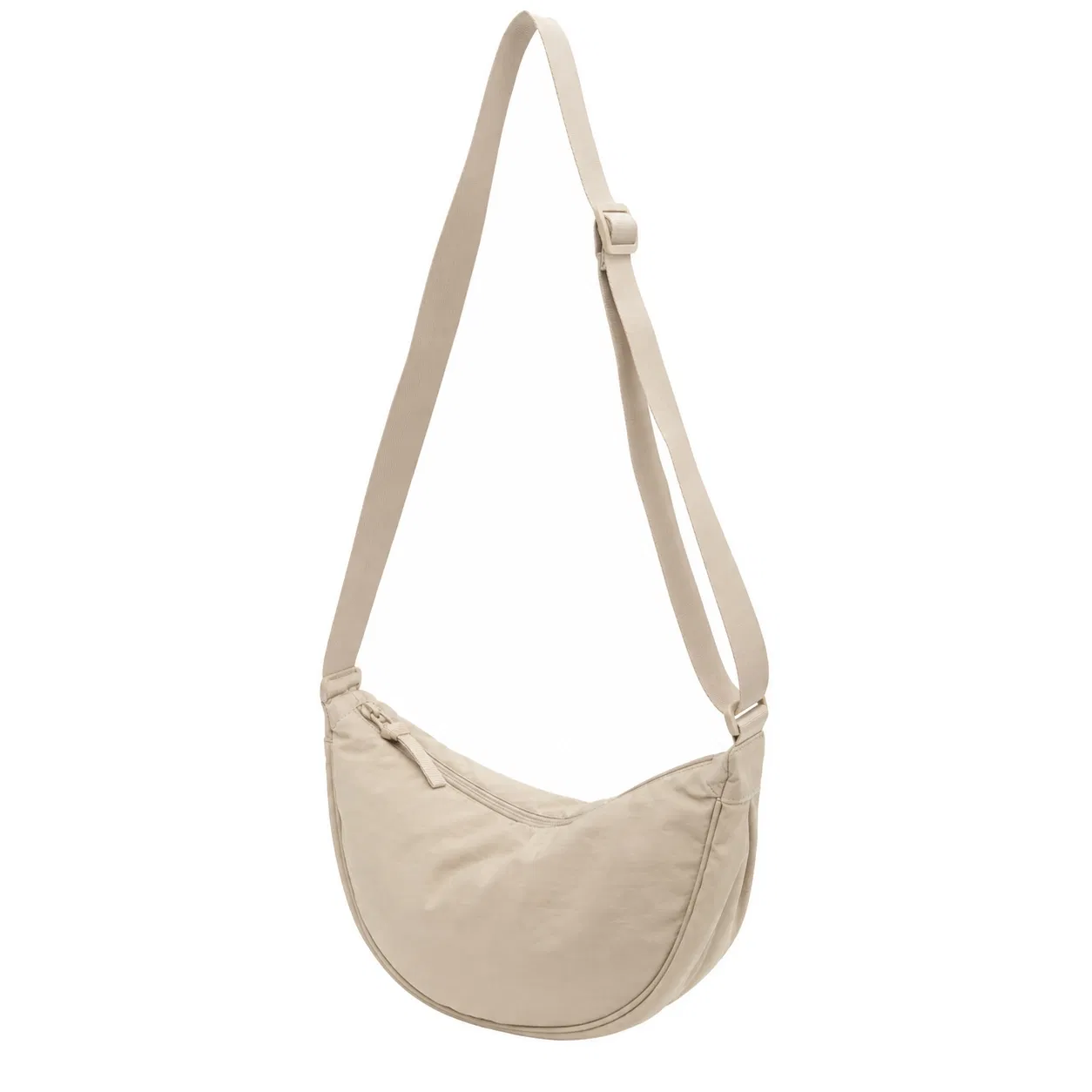 Custom Polyester Half Moon Shoulder Crossbody Bag for Women with Adjustable Strap for Travel and Daily Use
