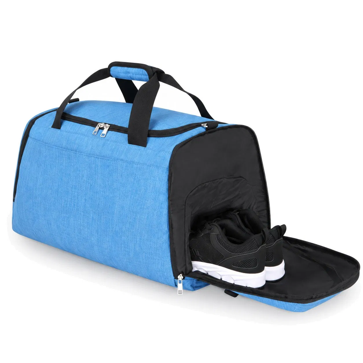 Custom Large Capacity Polyester Gym Travel Bag with Shoe Compartment