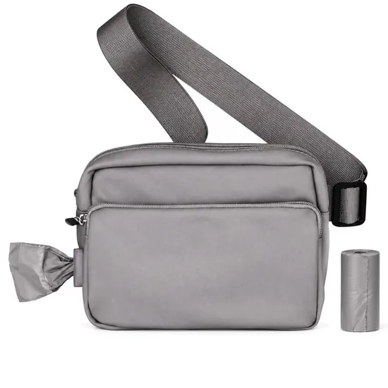 Custom Portable Nylon Dog Walking Treat Waist Bag with Multiple Pockets