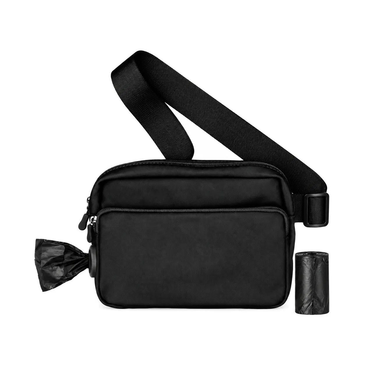 Custom Portable Nylon Dog Walking Treat Waist Bag with Multiple Pockets