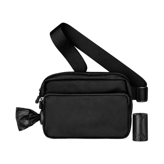 Custom Portable Nylon Dog Walking Treat Waist Bag with Multiple Pockets