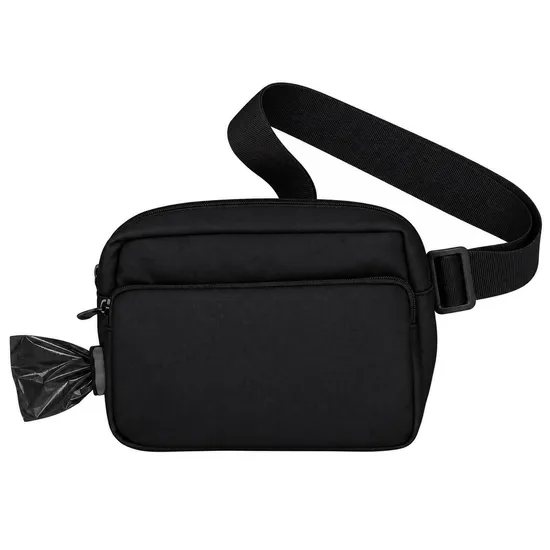 Custom Portable Nylon Dog Walking Treat Waist Bag with Multiple Pockets