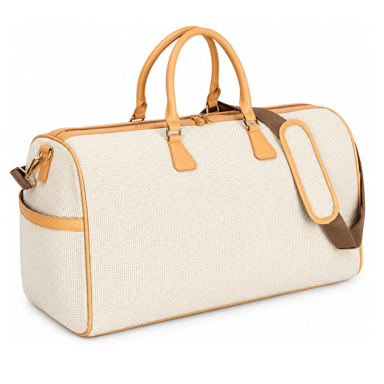 Custom Large 900d Polyester Weekender Travel Tote Bag with Zipper Compartments