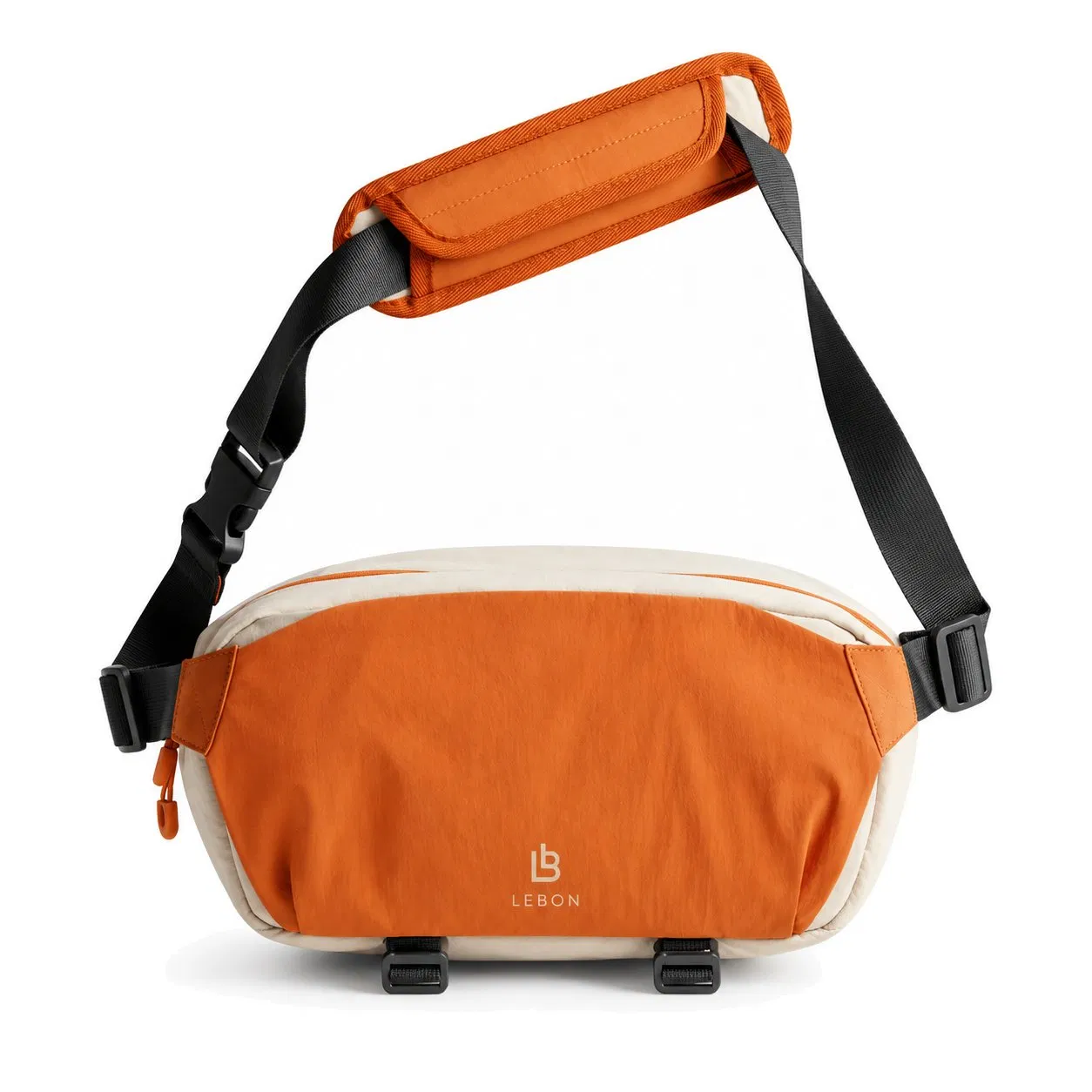 Custom Lightweight Nylon Camera Crossbody Waist Bag with Removable Dividers