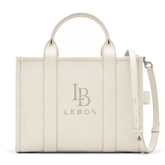 Full Grain Leather Tote Bag with Zipper Closure Adjustable Shoulder Strap and Top Handles