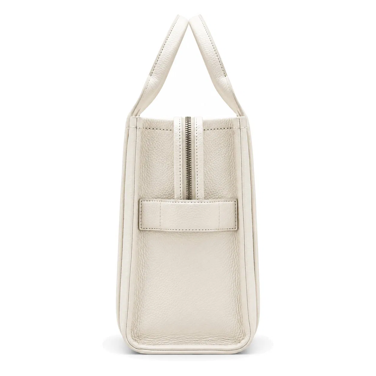 Full Grain Leather Tote Bag with Zipper Closure Adjustable Shoulder Strap and Top Handles