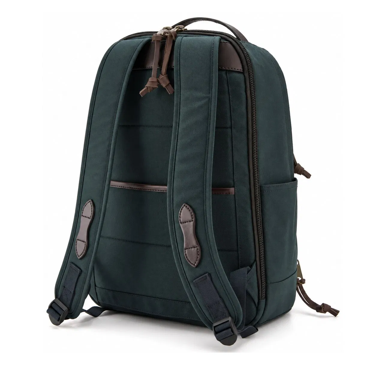 25L Durable Nylon Backpack with Padded Laptop Compartment and Trolley Strap for Business Travel