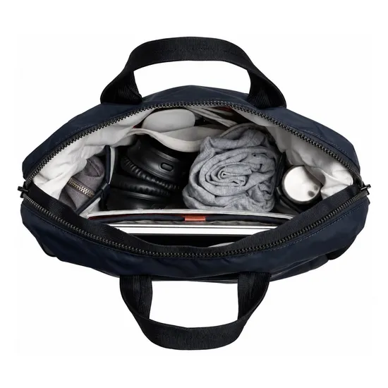 Custom 21L Nylon Travel Laptop Backpack with Modular Pockets and Luggage Sleeve