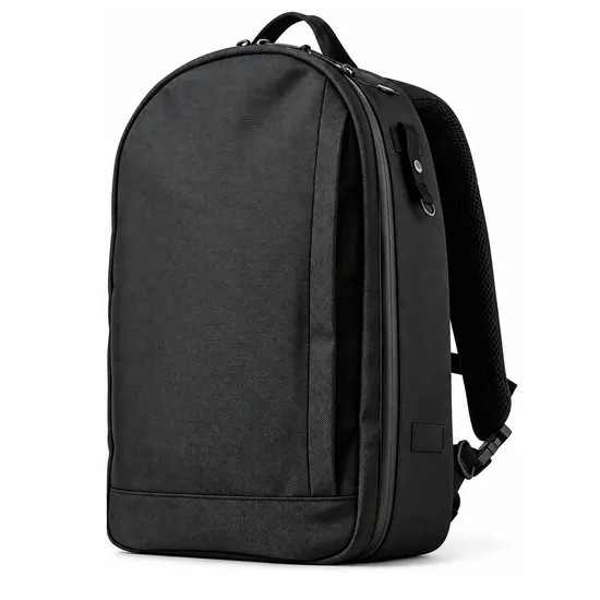 Custom 21L Nylon Travel Laptop Backpack with Modular Pockets and Luggage Sleeve