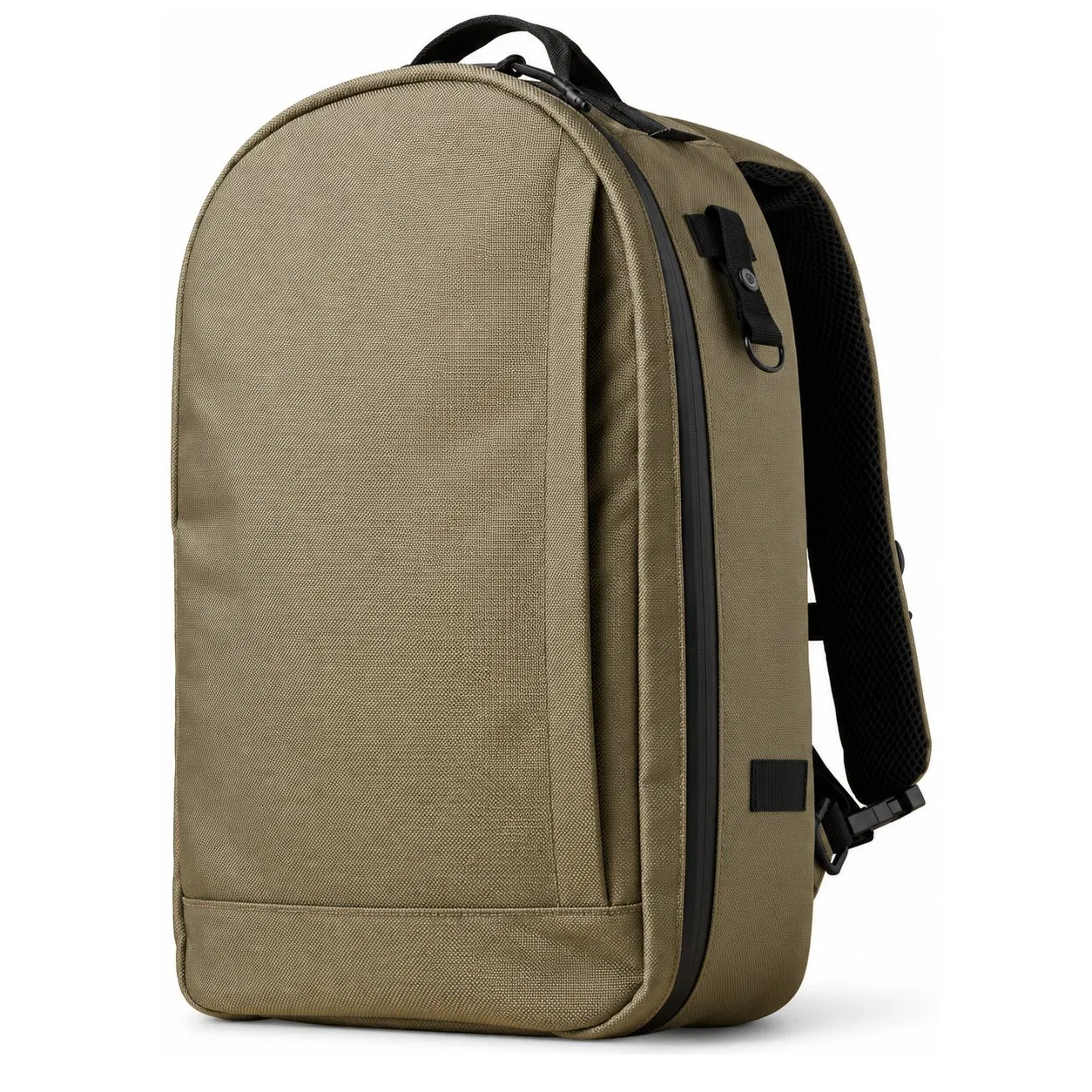 Custom 21L Nylon Travel Laptop Backpack with Modular Pockets and Luggage Sleeve