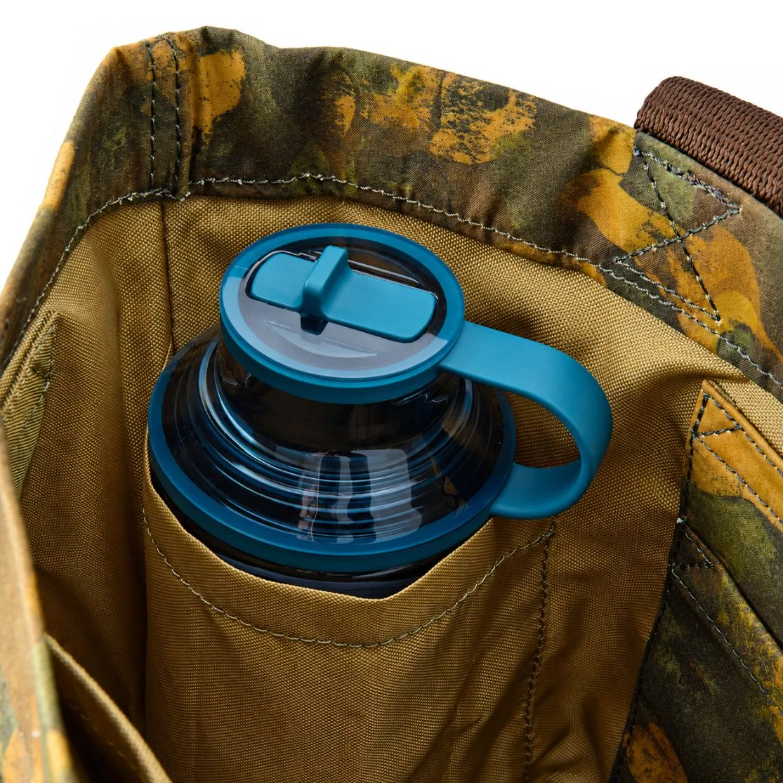 Custom Waxed Canvas Tote Bag with Leather Base and Padded Laptop Sleeve