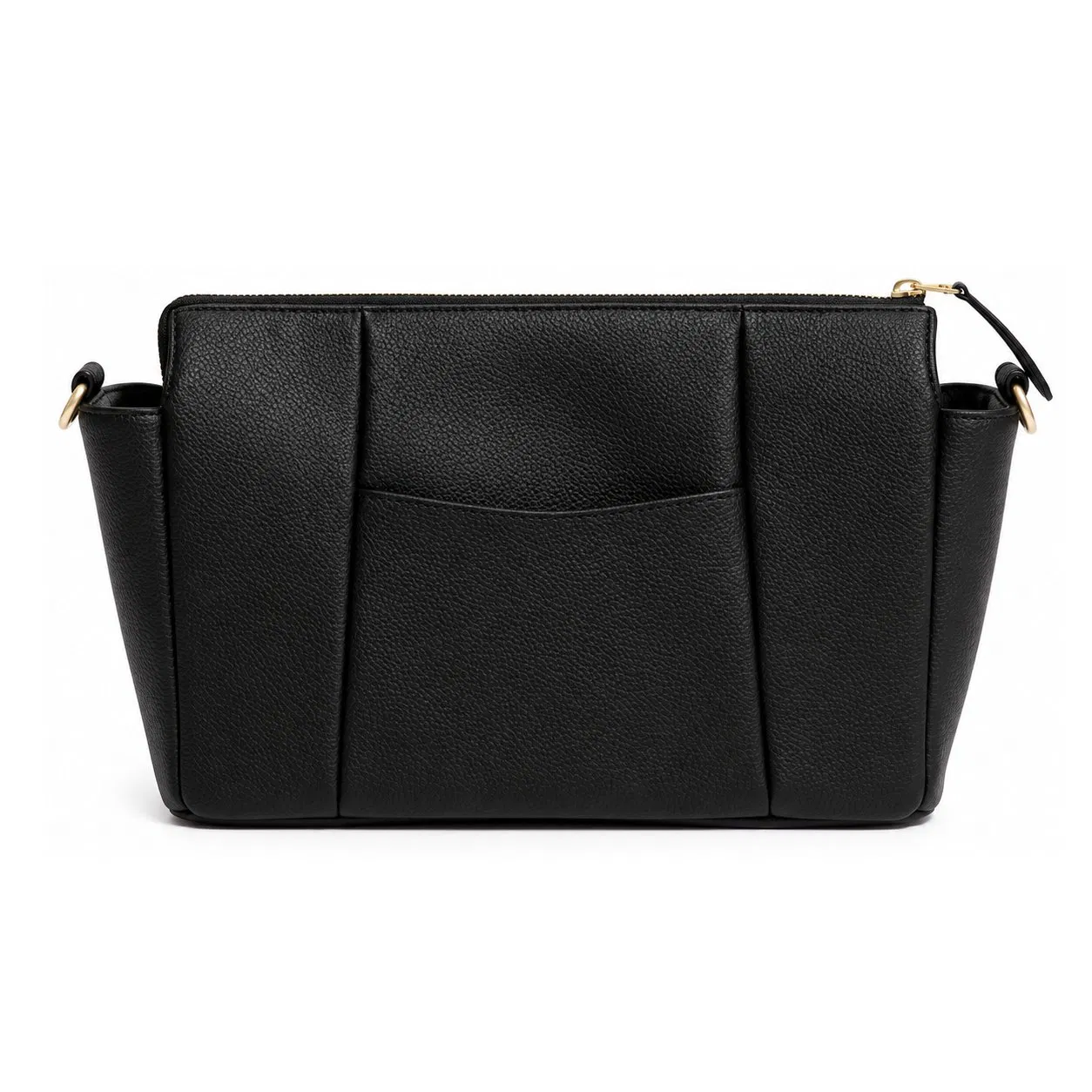 Custom PU Stroller Organizer Bag with Crossbody Strap and Multiple Storage Pockets