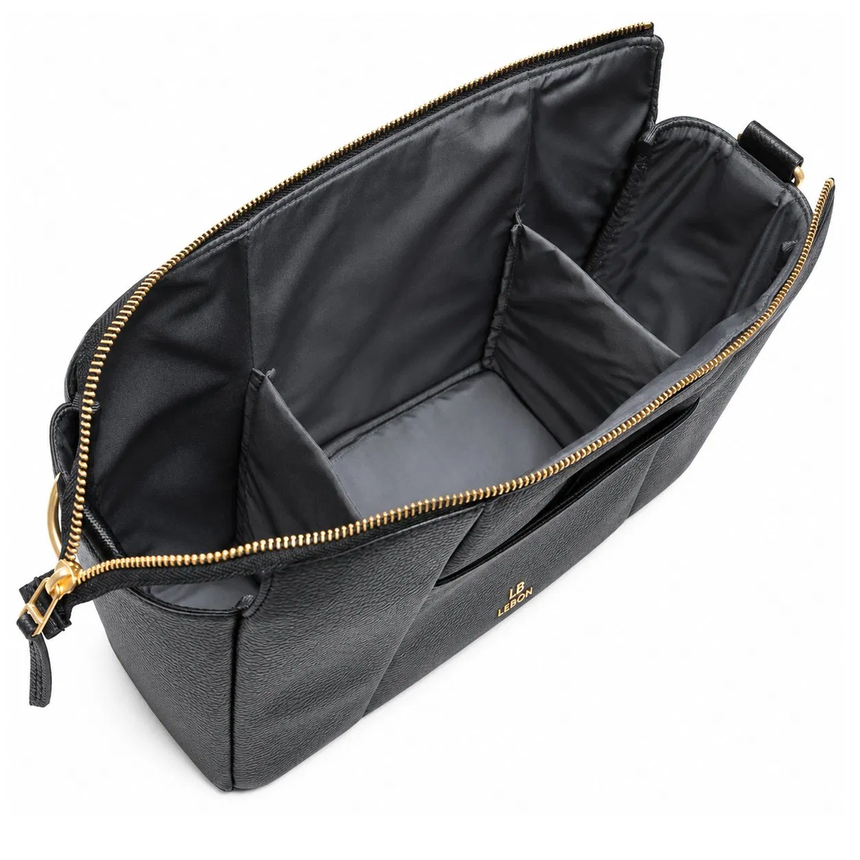 Custom PU Stroller Organizer Bag with Crossbody Strap and Multiple Storage Pockets