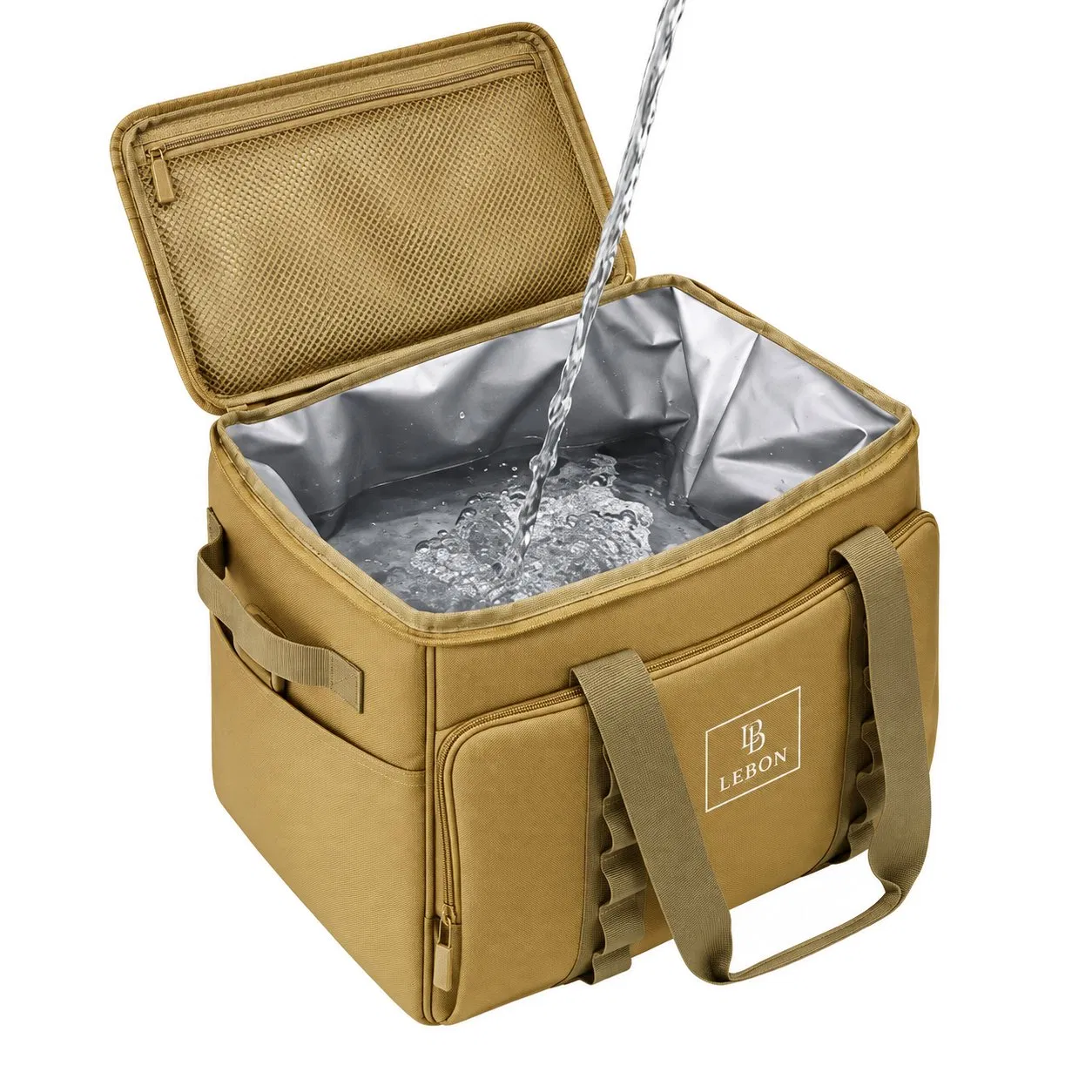 Custom Waterproof Insulated Aluminum Foil Tote Cooler Bag for Picnic Beach Food