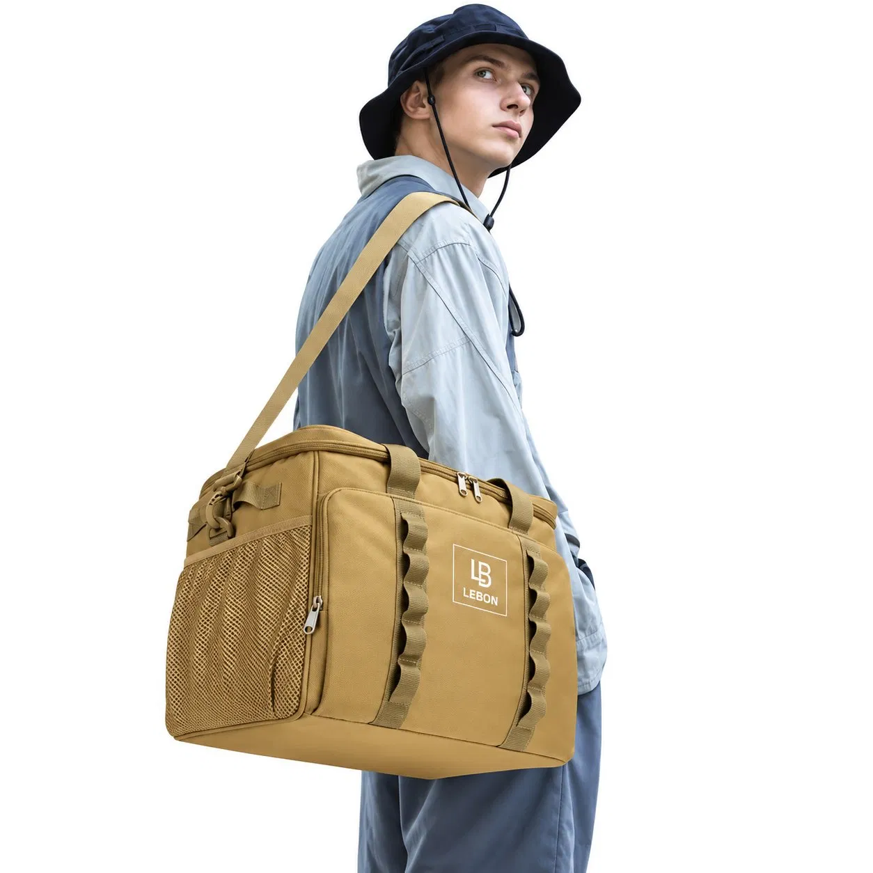 Custom Waterproof Insulated Aluminum Foil Tote Cooler Bag for Picnic Beach Food